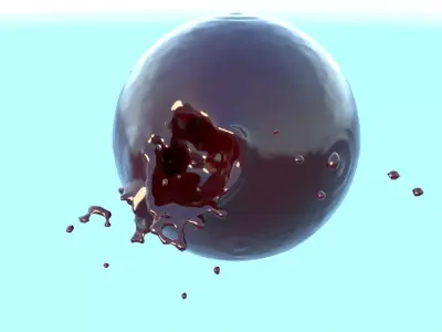 Tear of a drop 3D model