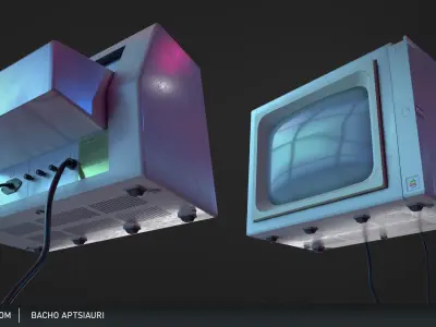 Apple lle vintage computer  3D model