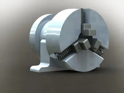 3 Jaw independent Chuck Free 3D model