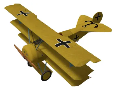 Fokker Dr I 3D model get