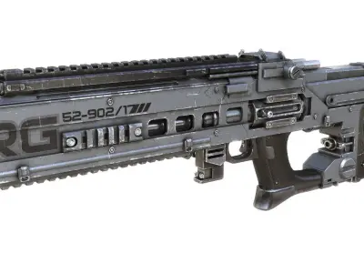 sci-fi RIFLE01 3D model