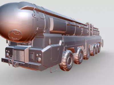 MAZ 7917 Low-poly 3D model