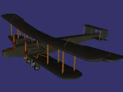 Handley Page Type O Free low-poly 3D model