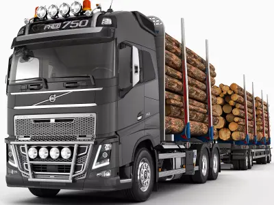 VOLVO FH Timber 3D model