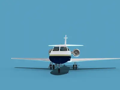 Dassault Falcon 20 V10 3D model