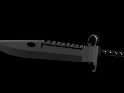 M9 Knife Model Free low-poly 3D model