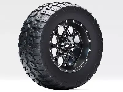 ITP Hurricane Wheels Low-poly 3D model