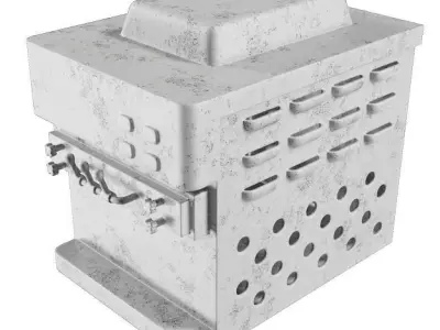 Ceramic Ice Cream Machine Toy 3D model