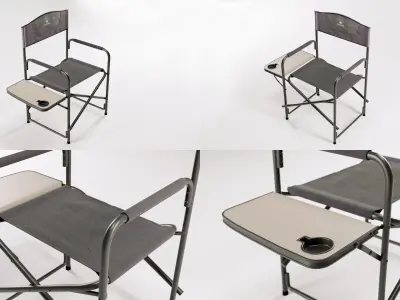 Folding Aluminum Camping Portable Lightweight Chair  3D model