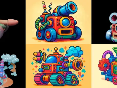 Wood Toy bundle 30 pack 46 glb Low-poly 3D model