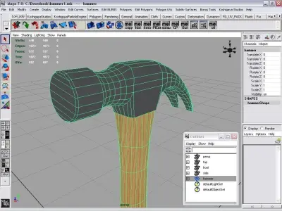 hammer Low-poly 3D model 26