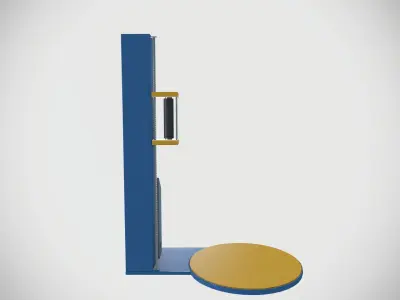 Plastic Wrapping Machine Low-poly 3D model
