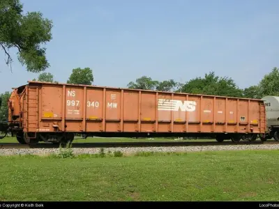 HO Norfolk Southern M-271 MOW Crosstie Gondola 3D print model