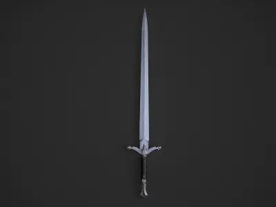 Sword 4 Low-poly 3D model