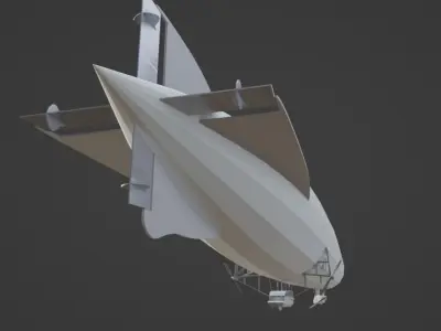 Zepellin blimp Free 3D model