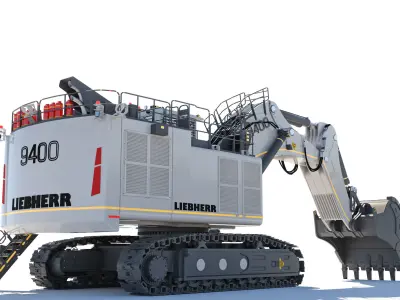 Liebherr R9400 Excavator -3D Model 3D model