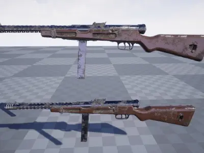 Beretta rifle Low-poly 3D model