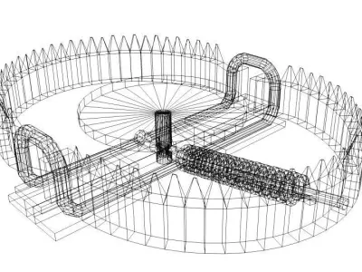 Animal Trapping - Leg-hold trap 3D model