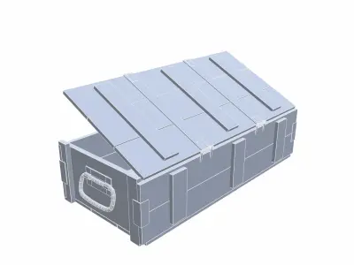 Ammo Crate - 03 Low-poly 3D model