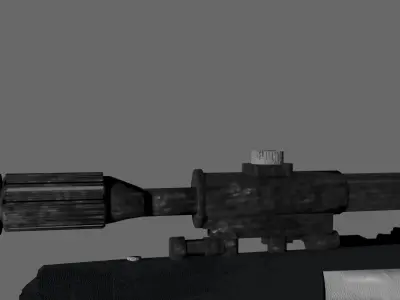 Russian SVD Dragunov Modeled in Blender and Rendered in Maya  Low-poly 3D model