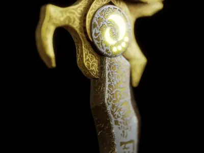Dagger of Time Prince of Persia Custom 3D Model 3D model