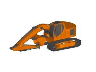 Track Excavator 3D model