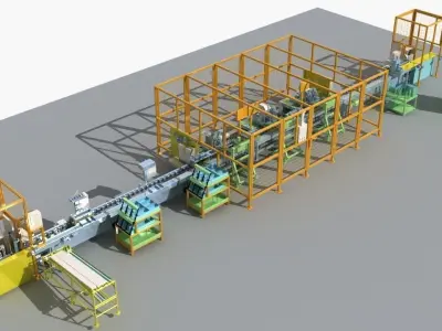 Industrial Equipment 30 - Semi Automated Welding Production  3D model