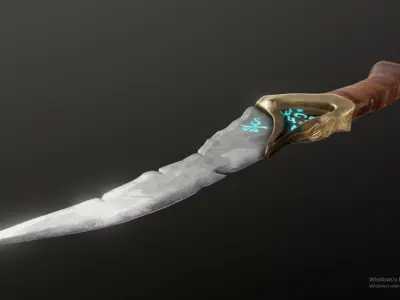 Ancient Knife 3D model