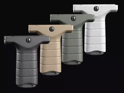 Stark SE-3 short vertical forward grip Low-poly 3D model