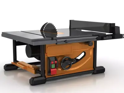 Table saw Low-poly 3D model buy