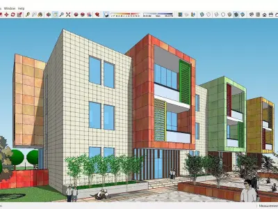 Sketchup Kindergarten B6 3D model