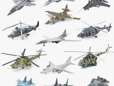 Russian Military Aircrafts Collection 6(1) 3D model