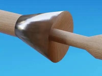 Cavalry Lance 2 Low-poly 3D model