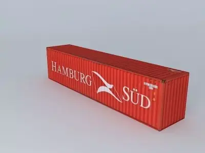 Hamburg Sud container 40 39 Free 3D model