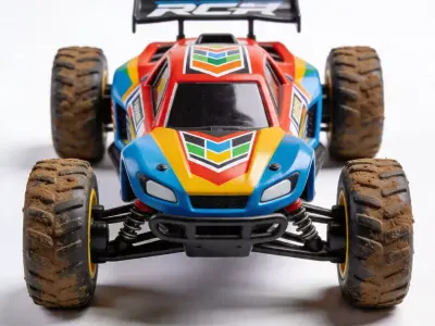 Stylized Racing Rally Buggy 3D Model Low-poly 3D model