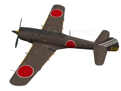 Nakajima Ki-84 Hayate 3D model purchase