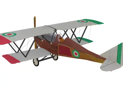 Ansaldo SVA 5 Low-poly 3D model purchase
