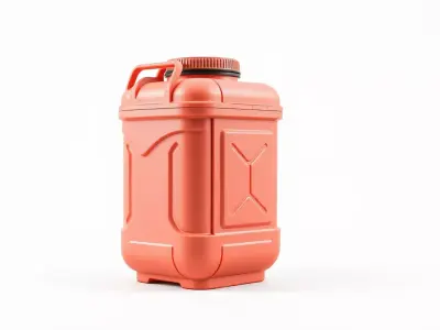 Coral Fuel Canister model pack Low-poly 3D model