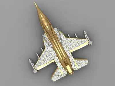 fighter jet 3D print model 8
