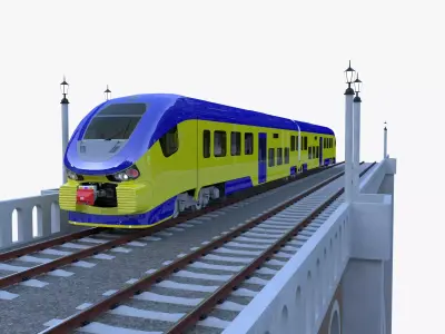 Viadcut with Pesa Link 3D model