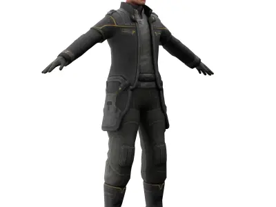 mr weyland 3d model  Low-poly 3D model
