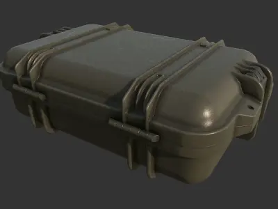 Military Weapons Case Low-poly 3D model