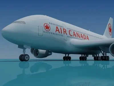 Air Canada 3D Model Airbus A380 3D model