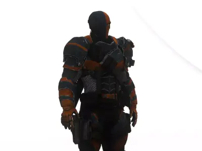 Deathstroke 3D Model Assassin Realistic Military Fully Rigged Low-poly 3D model