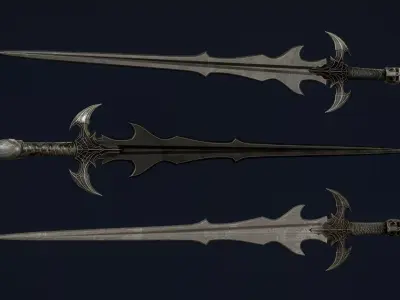 Dark Lord Sword Low-poly 3D model purchase