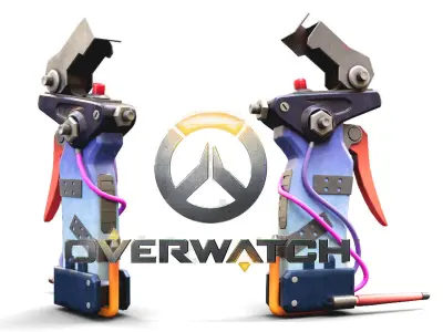 3D Overwatch Concept Art Low-poly 3D model