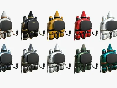 100 Jetpacks Super Collection - SciFi Character Design