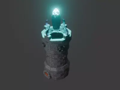 Battle tower 3D model