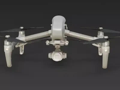 Realistic Professional Cinematic Drone 3D Model 3D Model Low-poly 3D model