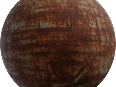 Oxidized Tank Rust Streaks  Texture